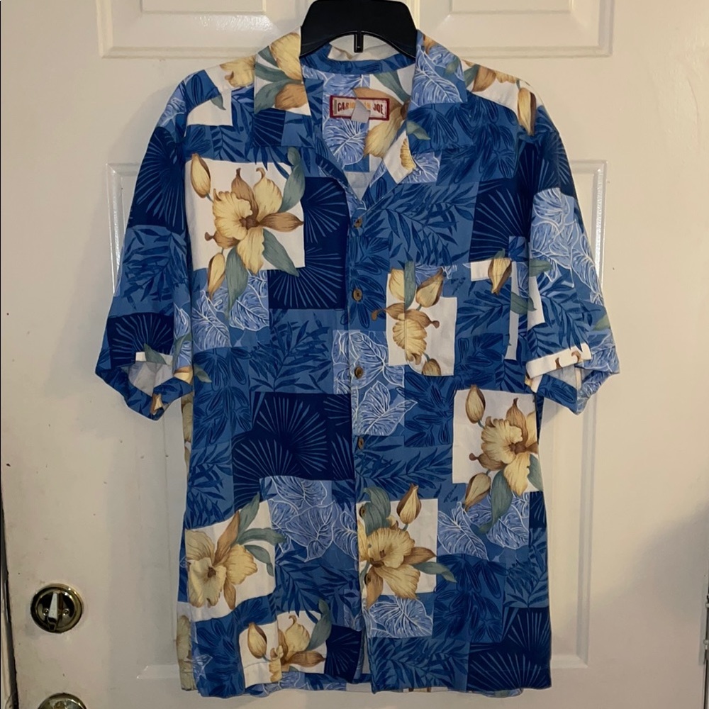 SALE🤪Caribbean Joe BlueFloral Men's Shirt